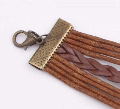 5in1 Unisex Bohemian Bronze Inspirational Leather Bracelet,Tree of Life,Mother&#39;s Day Gift,Birthday gift for Her/Him,Gift for Aunt/Graduation