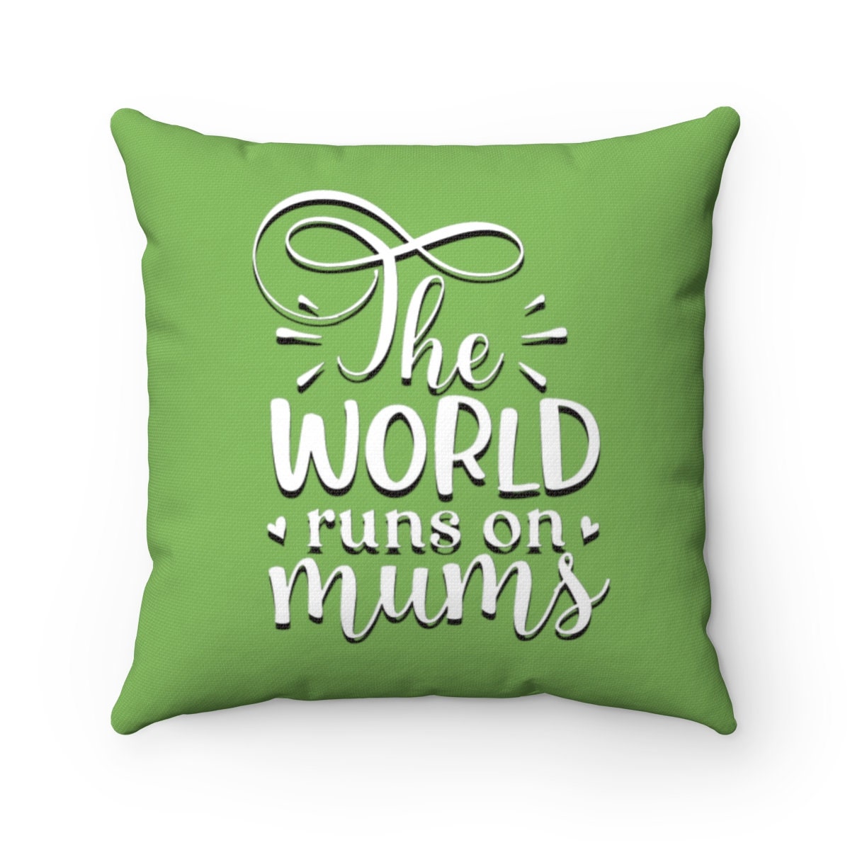 World runs on Moms Personalized Mom gift,Coloring Cushion & Cover,Custom Gift for Mother&#39;s Day/Birthday/Thanksgiving/Housewarming/Graduation