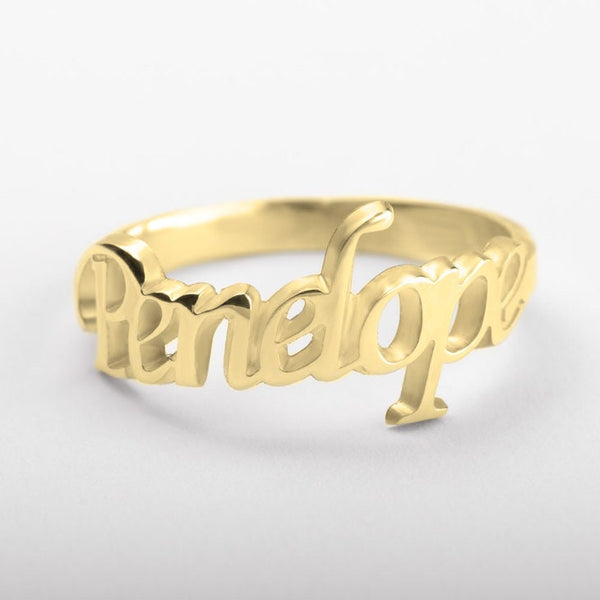 Cutout Name Ring, Personalized Mother&#39;s Day Gift,Graduation/Birthday/Father gift,Engagement/Anniversary gift,Valentine gift,Gift for HIM/HER