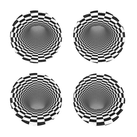 Vortex Coasters 4pc Set,round/square/leather/cork coasters,Mothers Day Gift,Birthday/housewarming/Fathers Day gift,Home decor gifts