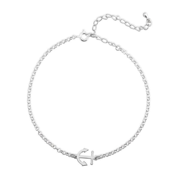 Anchor Anklet Ankle Bracelet,925 Silver, 24k Gold,Rose Gold,Mother&#39;s Day Gift,Birthday gifts for Her,Gifts for Mom,Mom Jewelry,Aunt Gifts