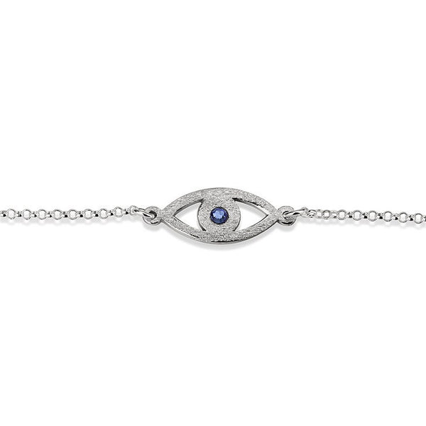 CUt Out Evil Eye Bracelet with Birthstone,Sterling Silver,24K/Rose Gold,Graduation Gift,Mother&#39;s Day Gift,Birthday Gift,Engagement Gift
