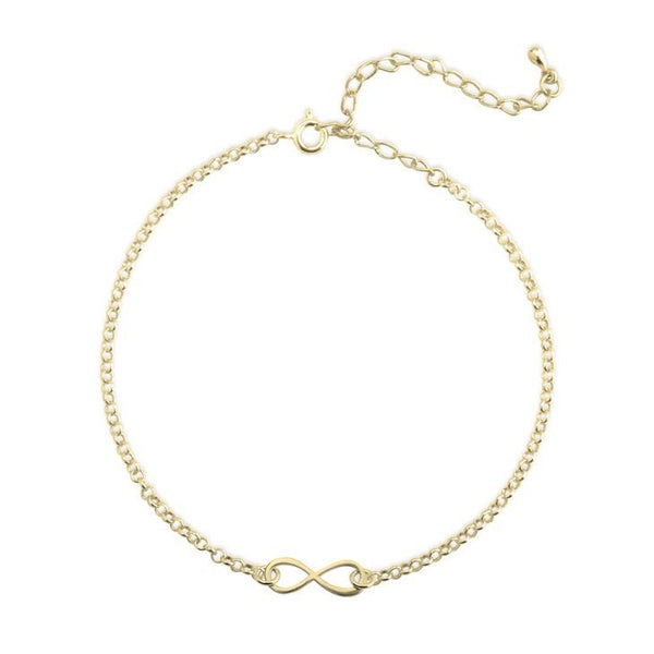 Infinity Anklet Ankle Bracelet,925 Silver, 24k Gold,Rose Gold,Mother&#39;s Day Gift,Birthday gifts for Her,Gifts for Mom,Mom Jewelry,Aunt Gifts