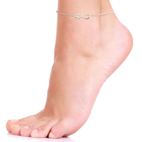 Infinity Anklet Ankle Bracelet,925 Silver, 24k Gold,Rose Gold,Mother&#39;s Day Gift,Birthday gifts for Her,Gifts for Mom,Mom Jewelry,Aunt Gifts