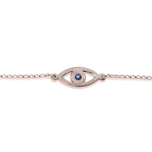 CUt Out Evil Eye Bracelet with Birthstone,Sterling Silver,24K/Rose Gold,Graduation Gift,Mother&#39;s Day Gift,Birthday Gift,Engagement Gift