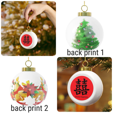 Christmas Ornaments ceramic/glass/pewter,Gift for Home/BirthdayXmas/New Year,good fortune,love,double happiness, luck,longevity,Valentine