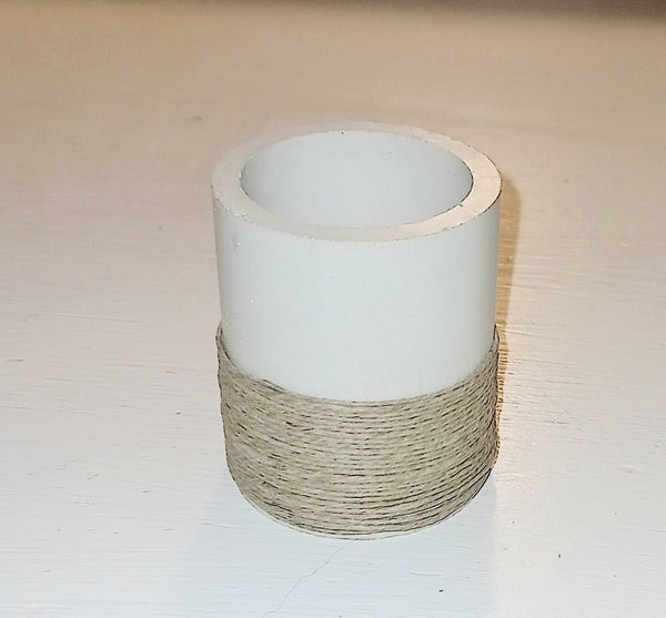 Round Cylinder Twine Wrapped Concrete Planter,Succulent/Cactus Cement Pot,Home Decor,Housewarming Gift,Mother&#39;s Day/Birthday/Graduation Gift