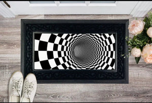 3D Optics Doormat Printed,Personalised,Housewarming,Home decor,New couple,Thanksgiving,Christmas,New Year,Anniversary/Birthday/Friends Gifts