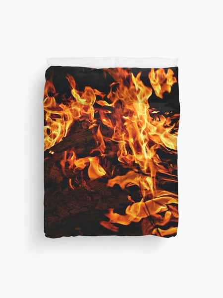 Duvet Cover Fire flames King Queen Twin Microfiber,Gifts for Housewarming/Mothers Day/Fathers Day/Halloween/Thanksgiving/Birthday/Graduation