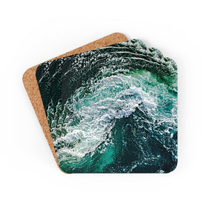 Ocean Waves Coasters 4pc Set,round/square/leather/cork coasters,Mothers Day Gift,Birthday/housewarming/Fathers Day gift,Graduationgifts
