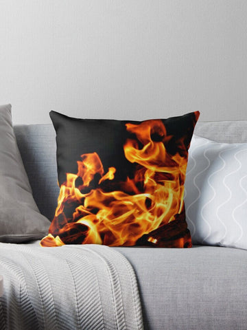 Fire Flames Cushion cover, Gift for Couples/Housewarming/Home decor/Mother&#39;s Day/Birthday/Thanksgiving/Halloween/Graduation/Christmas/Friend
