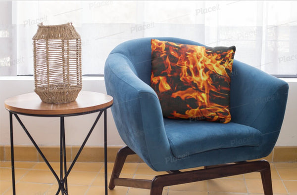 Fire Flames Cushion cover, Gift for Couples/Housewarming/Home decor/Mother&#39;s Day/Birthday/Thanksgiving/Halloween/Graduation/Christmas/Friend