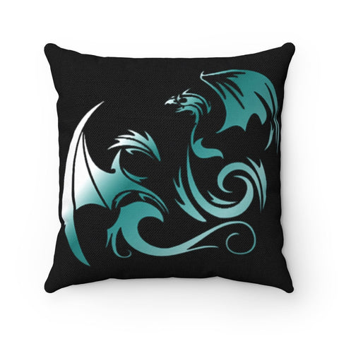 Green Phoenix Dragon Cushion Cover,Good luck Gift,Mothers/New Year/Housewarming/Graduation/Valentine/Wedding/Couple/Halloween,Dragon Lovers
