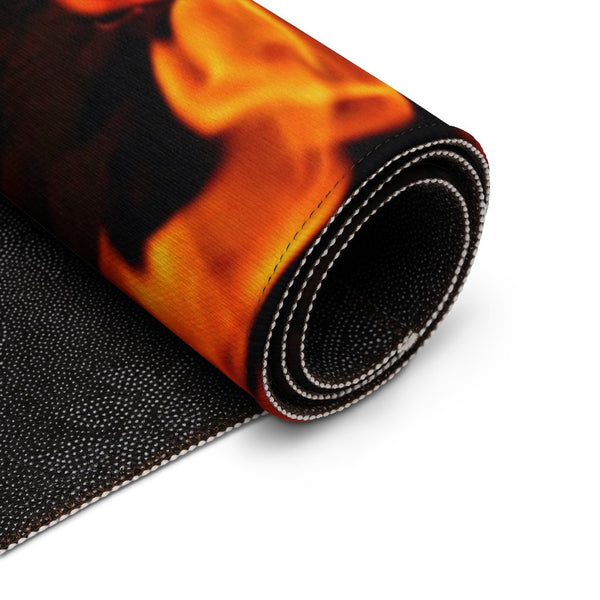 Fire Flames Non slip Dornier Rugs,home decor,Housewarming gift,Easter Gift, Mothers Day Gift, Birthday Gifts for Her,Game room gifts for Him