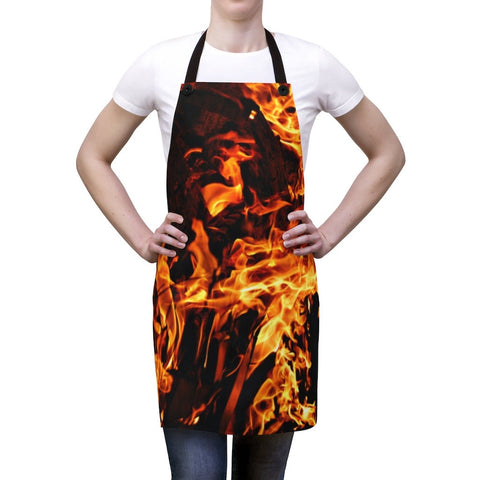 Fire & Ice 2 Aprons Giftset,Cute Gifts for Her/Him,Gift for Housewarming/Birthday/Valentine/Christmas,BBQ Aprons,4th July, Couple Giftset