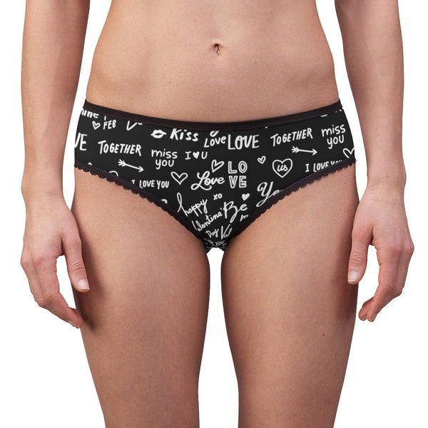 Love Notes His Hers Couple Boxer-Bikini 2pc Gift Set,Gift for Christmas/Birthday/Engagement/Anniversary/Funny/Halloween/Thanksgiving/Wedding