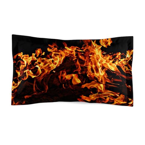 Pillow Sham Fire flames King /Standard Microfiber,Gifts for Housewarming/Mother/Father/Halloween/Thanksgiving/Birthday/Graduation/Christmas