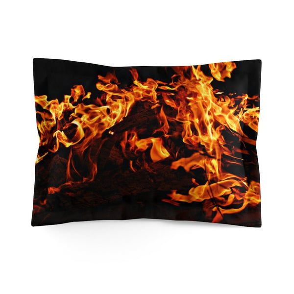 Pillow Sham Fire flames King /Standard Microfiber,Gifts for Housewarming/Mother/Father/Halloween/Thanksgiving/Birthday/Graduation/Christmas