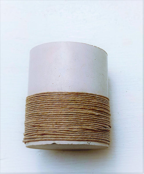 Round Cylinder Twine Wrapped Concrete Planter,Succulent/Cactus Cement Pot,Home Decor,Housewarming Gift,Mother&#39;s Day/Birthday/Graduation Gift