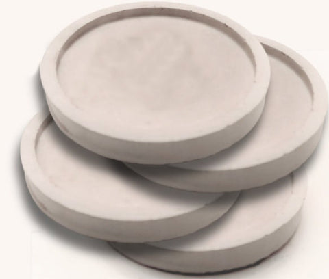 Concrete Drinks Round Coaster 4pc Set,Planter base,Home Decor,Housewarming Gift,Mother&#39;s Day/Birthday/Graduation Gift,Halloween gift