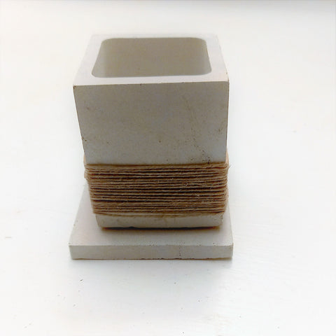 Square Twine Wrapped Concrete Planter,Succulents Cactus Pot,Cement Pot,Home Decor,Housewarming Gift,Mother&#39;s Day/Birthday/Graduation Gift