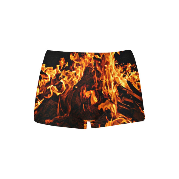 On Fire Flames Boyshorts Lingerie Underwear,Gift for Her/Wife/Girlfriend/Aunt/Birthday/Thanksgiving/Graduation/Christmas/Valentine/Halloween
