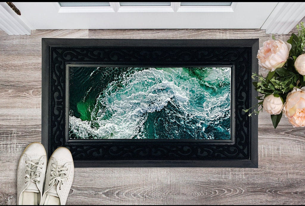 Ocean Waves Heavy Duty Door Mat 3D Printed, Christmas Gift,Housewarming Gift,Anniversary Gift,Birthday Gift,Graduation Gift, Halloween Gift
