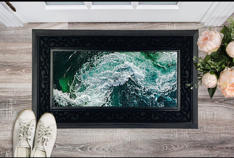 Ocean Waves Heavy Duty Door Mat 3D Printed, Christmas Gift,Housewarming Gift,Anniversary Gift,Birthday Gift,Graduation Gift, Halloween Gift