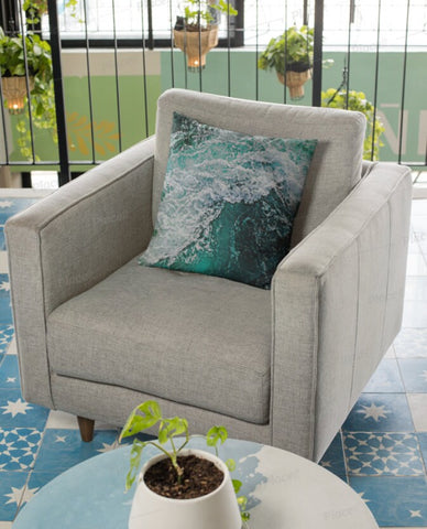 Ocean waves Cushion cover, Gift for Couples/Housewarming/Home decor/Mother&#39;s Day/Birthday/Thanksgiving/Halloween/Graduation/Christmas/Friend