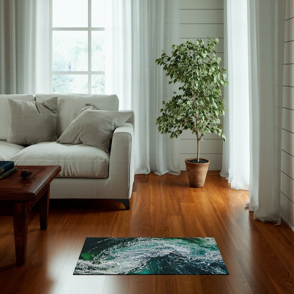 Ocean Waves NonSlip Dornier Rugs,home decor,Housewarming gift,Easter Gift, Mothers Day Gift, Birthday Gifts for Her,Game room gifts for Him