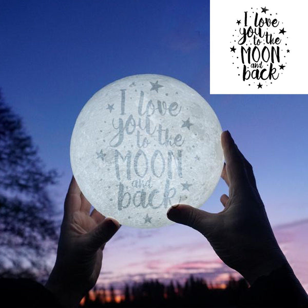 Engraved Moon Textured LED Lamp,Your own pic/text,Touch Lamp,Custom Gift for Christmas/Anniversary/Housewarming/Birthday/New Year/Graduation