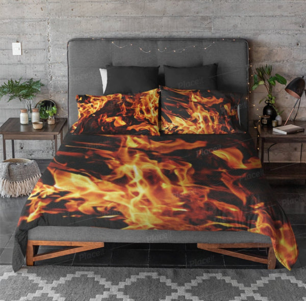Fire flames Lumbar Pillow & Cover,Gift for Couples/Housewarming/Mother&#39;s Day/Birthday/Thanksgiving/Halloween/Graduation/Christmas/Friend