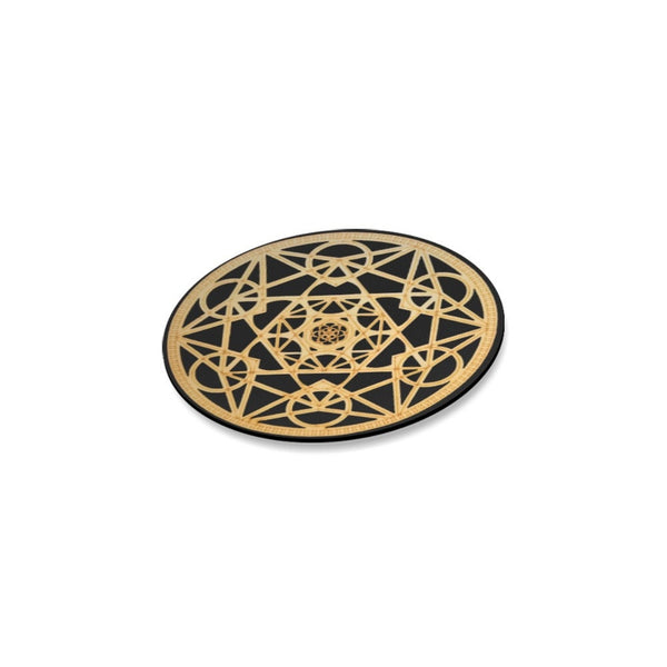 Metatron&#39;s Cube Sacred Geometry Coasters.4pc Set,round/square/leather/cork,Gift for Mom/Birthday/housewarming/Fathers Day/Graduation
