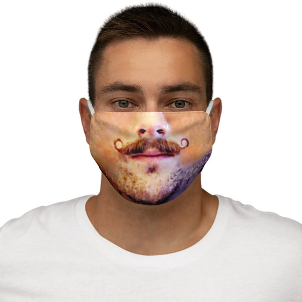 Sexy HandleBar Moustache Face Mask 3D Printed Realistic Expression Unisex Fabric Mask for adults/kids. Reusable Washable