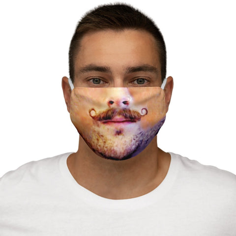 Sexy HandleBar Moustache Face Mask 3D Printed Realistic Expression Unisex Fabric Mask for adults/kids. Reusable Washable