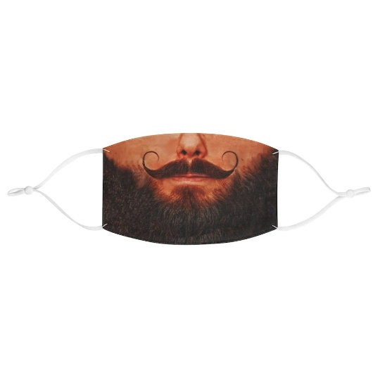 Bearded HandleBar Sexy Moustache Face Mask,Realistic Expression Dailywear Mask,adults/kids. Halloween/Christmas/Birthday/Costume Partywear