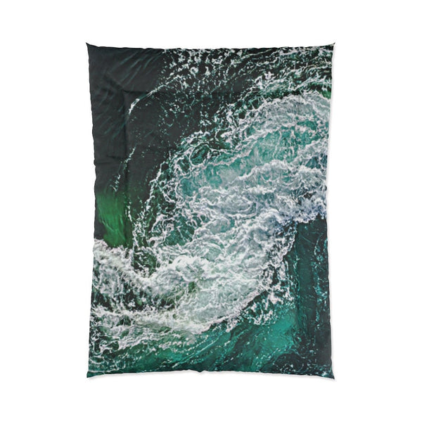 Comforter Ocean Waves King Queen Twin Microfiber,Gifts for Housewarming/Mothers Day/Fathers Day/Halloween/Thanksgiving/Birthday/Graduation