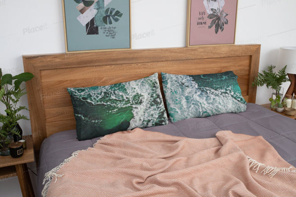 Comforter Ocean Waves King Queen Twin Microfiber,Gifts for Housewarming/Mothers Day/Fathers Day/Halloween/Thanksgiving/Birthday/Graduation