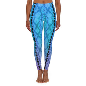 Turquoise 2tone Fishnet Spandex LoRise Leggings,gym/yoga/lounge wear,comfortable,chillout wear,Gift for Her/Christmas/Thanksgiving/Birthday