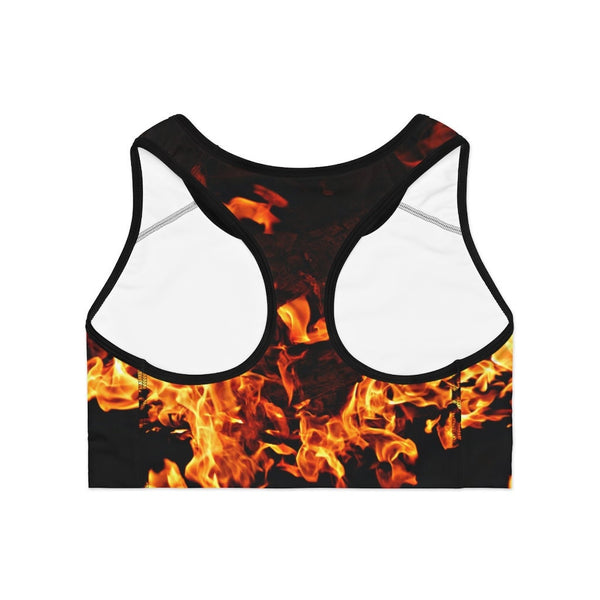 fire flames Sports Bra,Yoga Gym wear,casual yoga/lounge wear, comfortable, chillout wear, Christmas/Thanksgiving/Birthday/Women/Ladies Gift