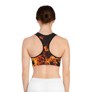 fire flames Sports Bra,Yoga Gym wear,casual yoga/lounge wear, comfortable, chillout wear, Christmas/Thanksgiving/Birthday/Women/Ladies Gift