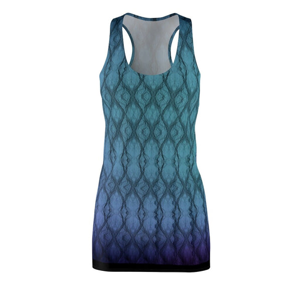 3 Tone Gradient Racerback Tank Dress,Casual Athletic Sleeveless A-line,Gift For Her/Girlfriend/Aunt/Mom,Birthday,Valentine/Graduation