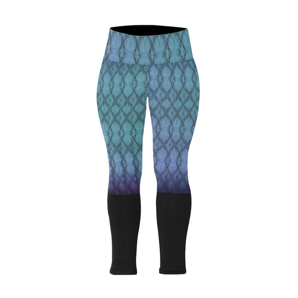 PlusSize 3tone Turqouise High-waisted Leggings,gym/yoga/partywear/chillout wear,Gifts for Her/Christmas/Thanksgiving/Birthday/Graduation