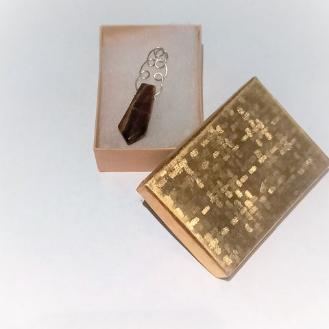 Handmade Tiger Eye Gemstone pendant,Gift for Birthday/Mom/Aunt/girlfriend/Christmas/Graduation/Thanksgiving, Healing Tiger Eye gemstone