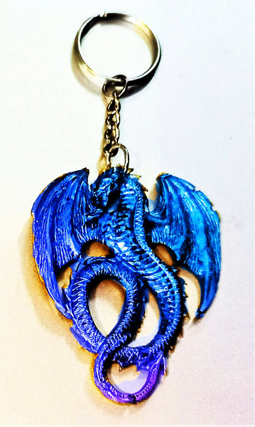 Handmade Lucky Dragon metallic colored Ornament/KeyChain/Magnet,Gift for Christmas/Birthday/New Year/Valentine/ThanXgiving/Housewarming/GOT
