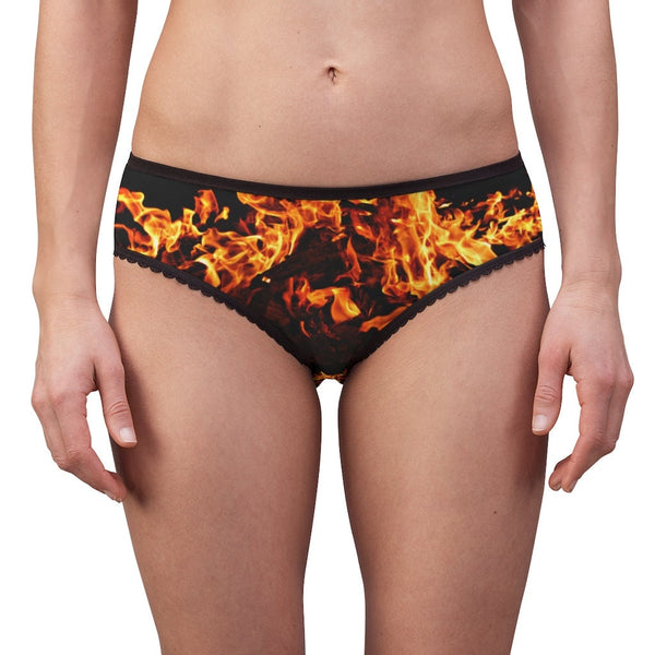 On Fire Flames Bikini Underwear,Gift for Her/Girlfriend/Aunt/Birthday/Thanksgiving/Graduation/Christmas/Valentine/Halloween/Funny Gift