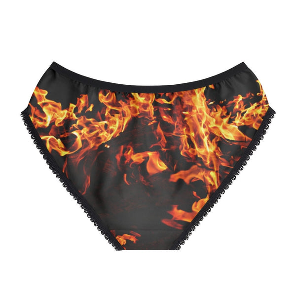 On Fire Flames Bikini Underwear,Gift for Her/Girlfriend/Aunt/Birthday/Thanksgiving/Graduation/Christmas/Valentine/Halloween/Funny Gift