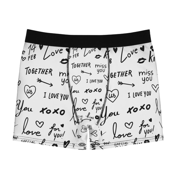 Love Notes Men&#39;s Ltweight Boxer Briefs,Gift for Him/Christmas/Birthday/Engagement/Anniversary/Funny Gifts/Halloween/Thanksgiving/Valentines