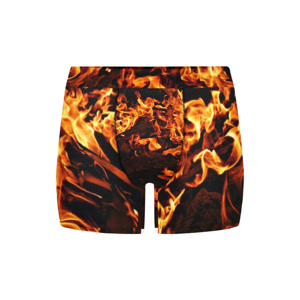 Fire Flames Men&#39;s Boxer Briefs,XS-5XL,Gift for Him/Christmas/Birthday/Engagement/Anniversary/Funny Gifts/Halloween/Thanksgiving/Graduation