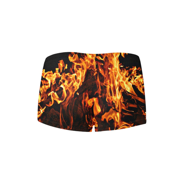 On Fire Flames Boyshorts Lingerie Underwear,Gift for Her/Wife/Girlfriend/Aunt/Birthday/Thanksgiving/Graduation/Christmas/Valentine/Halloween